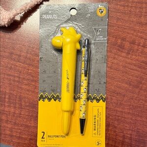 Peanuts Yellow Ballpoint Pen Set